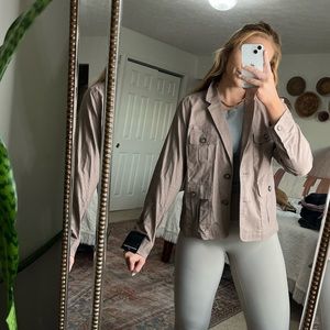 Banana Republic Linen Cargo Tactical Jacket